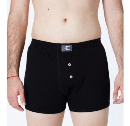 Eyelit Pack X12 Men's Cotton Boxer Shorts with Buttons 0