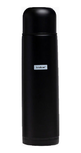 Broksol Stainless Steel Thermos 1 Liter with Gourd Cap 4