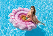 Colchoneta Inflable Pileta Intex Margarita Rosa 142cm 2