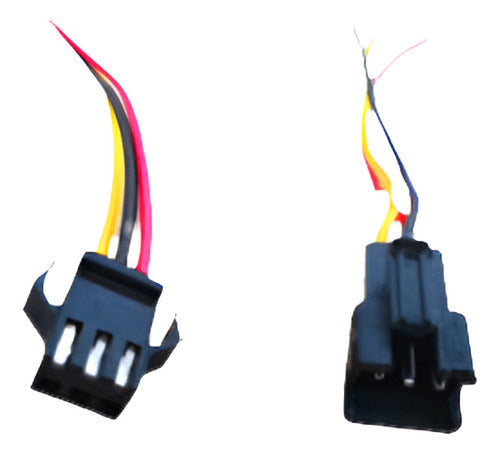 2,5 Mm Sm 3-pin Conector Hembra Macho Enchufe Con Cable X 20 0