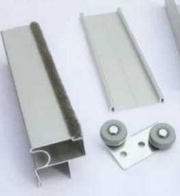 Additional Closet Door Kit for 18mm Plaque with 2 Handles 2