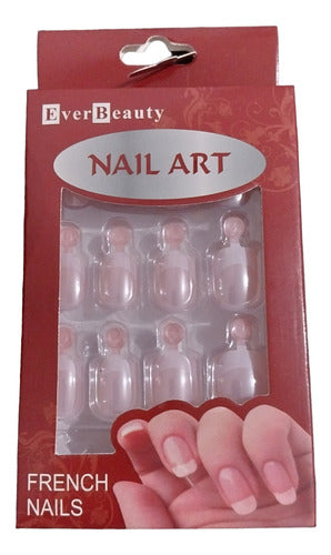 FENSHANGMEIN French Press-On Nails - Box of 12 with Adhesive 0