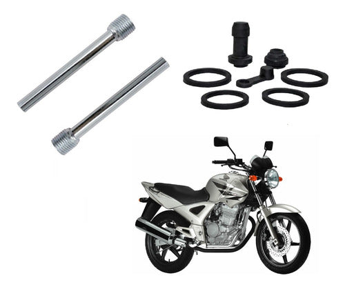 Kit Borracha Reparo Pinça Freio + Parafusos Cbx 250 Twister 0