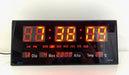 ULI Digital LED Wall Clock with Alarm, Calendar, and Temperature - 36cm 5