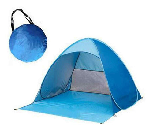 Carpa Playa Reforzada Automatica Grande Autoarmable Camping 0