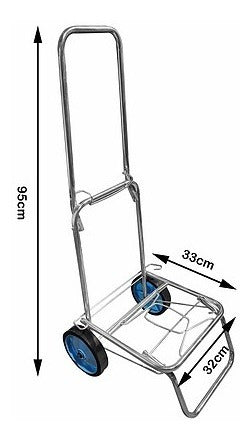 Metalurgica Increta Foldable Reinforced Zinc Cart 80kg Wider 1