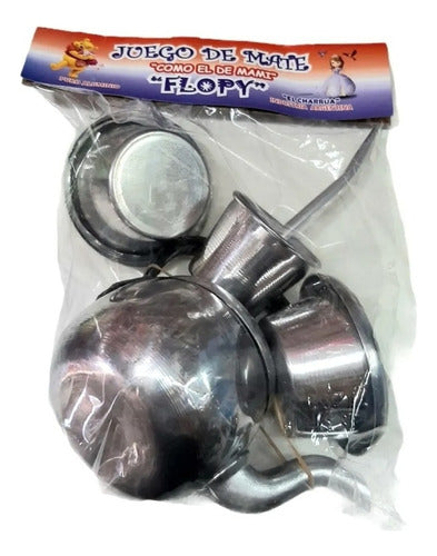 Juego Infantil Mate De Aluminio Pava - Yerbera - Azucarera 1