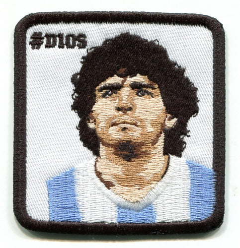 Parche Aplique Bordado Maradona 0