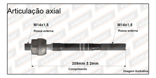 Viemar Puntero Cremallera Fiat Brava 99 / Pe Expert/Ci Jumpy 12mm 0