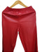 STRIVEN Red Faux Leather Straight Pants Size 4 6