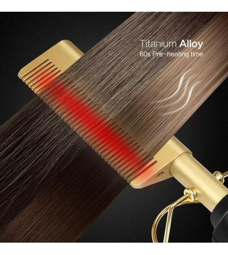 Peine De Cobre Alisador De Pelo Novedad Calidad Premium 3