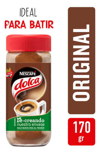 Dolca Pack of 3 Units Instant Coffee 170g 1