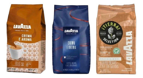 Lavazza Combo-1kg Crema&aroma + 1kg Food Serv. + 1kg Tierra 0