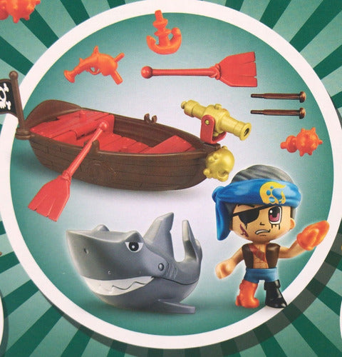 Pinypon Action Pirate Boat with Figure and Shark 15587 3