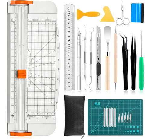 Famomatk Cutting Tools for Vinyl, 27 Pieces, 30cm Cutter 0