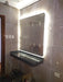 Modern Rectangular Decorative Bathroom Mirror with LED Light 60x120 cm 25