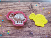 Acrylic Dinosaur Texturizing Stamp with Cutter Various Models 1
