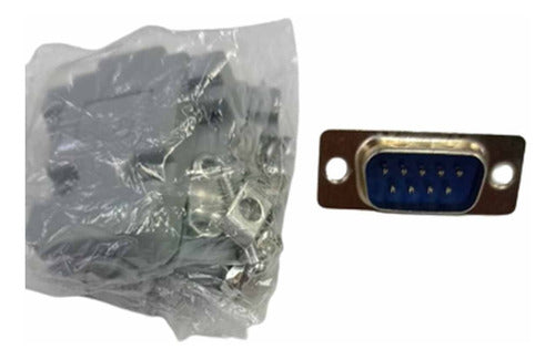 Conector Db-9 Macho + Tapa X 50 Unidades 0