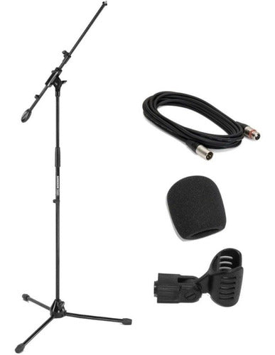 Samson Kit ESAMK5 Microphone Stand with XLR Cable and Accessories 0