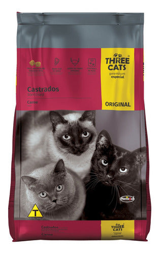 Three Cats Premium Especial Original Castrados 8+2kg + Aglomerante 4kg 0