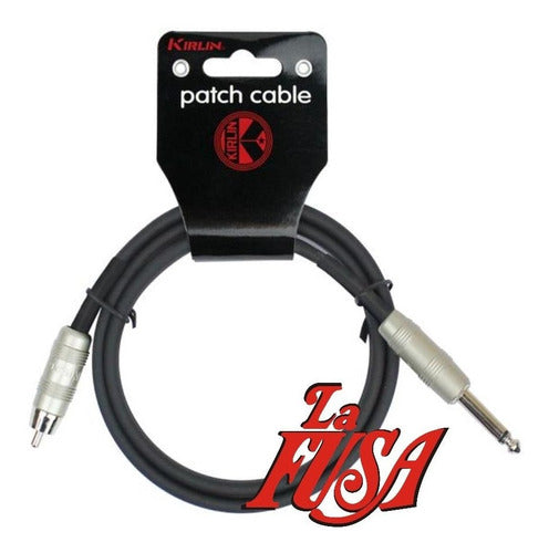 Kirlin AP-207PR 6ft Mono RCA to Plug Audio Cable 0