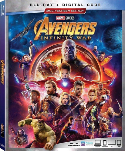 Avengers Infinity War En Blu-ray Original 0