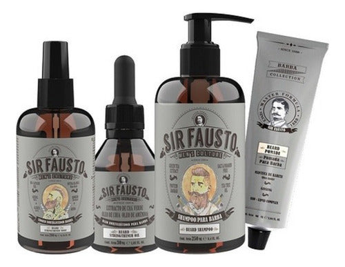 Kit Para Crecimiento De Barba Sir Fausto Barberia Barbero 0