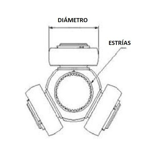 EFP REPUESTOS Triceta P/ Renault Fluence Sandero 44.2 Ø X 33 E Dado Oscila 2