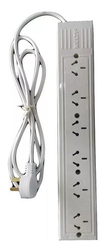 Logic 6-Outlet Power Strip 1.5 M Cable with Thermal Switch 0