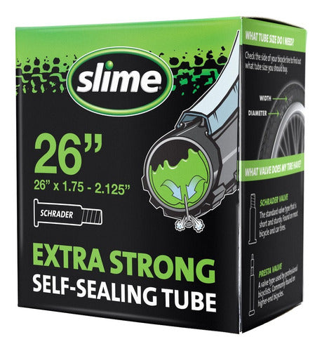 Slime Inner Tube 26x1.75/2.1 (Auto) 0