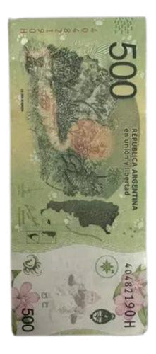 Billetes De Cotillon De 500 Pesos Argentinos X 100 Unidades 0