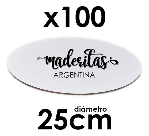 Maderitas Argentina Cake Base Fibroplus 25cm X100u 1