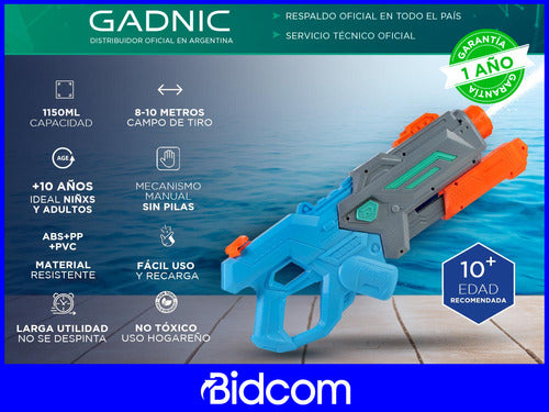 Gadnic Colorful Water Gun for Kids Summer Fun 1