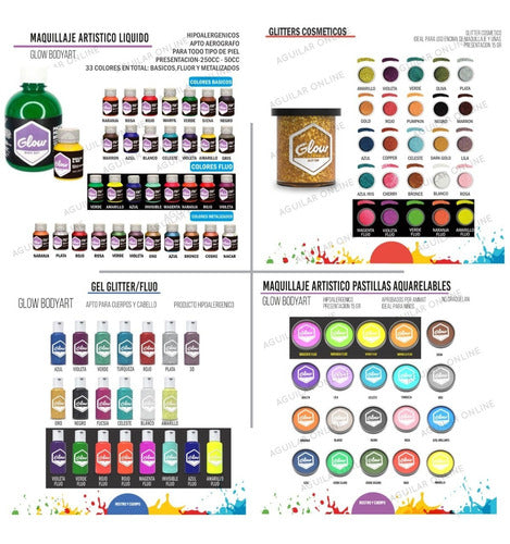 Kit Set Pegamento Liquido Glitta + Magic Glue P/ Maquillaje 5