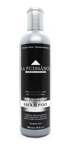 La Puissance Black Shampoo + Máscara Pelo Rubio Gris 3c 2