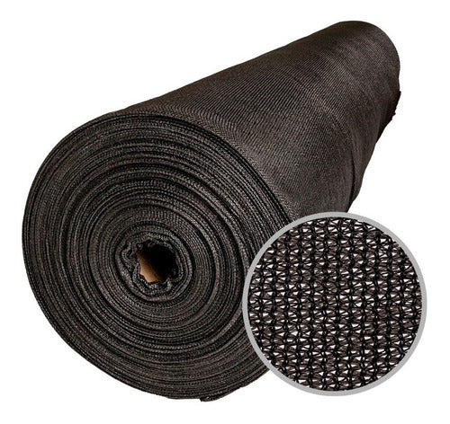 Rollo De Media Sombra Negra 2m X 20 Mts 80% Reforzada 0