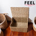 Feel Bazar Cajon Canasto Cesto Mimbre N5 Organizador Con Tapa Y Manija 3