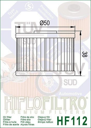 Filtro Aceite Honda Xr 250 Tornado Hf 112 Motoshop16 1