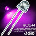 100 x High Luminosity 5mm Pink LED for Projects 1