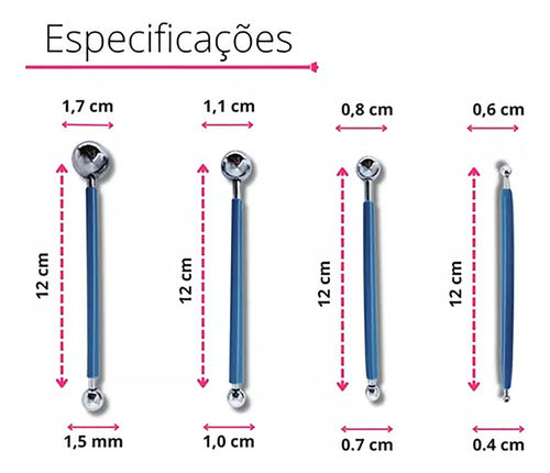 Kit Com 15 Estecas Variadas Para Confeitaria E Artesanato 1