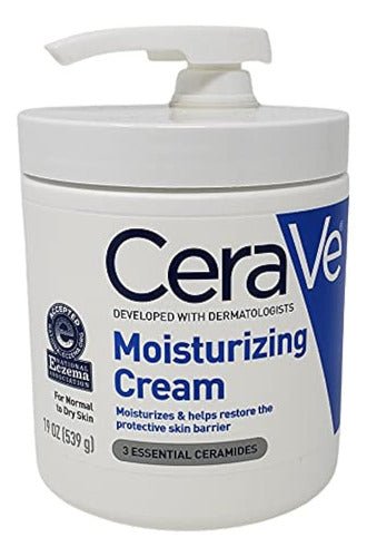 Paquete De Crema Humectante Cerave - Contiene Tina De 19 Oz 0