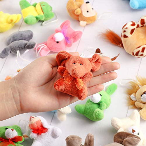 32 Piezas Mini Juguetes De Peluche De Animales Safari Juguet 2