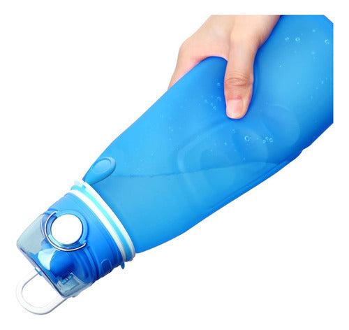 Valourgo Foldable Water Bottle for Kids School Trips 1L Blue 2