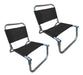 Set of 2 Reinforced Aluminum Beach Chairs 90kg + Super Strong 2m Umbrella 14