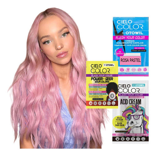 Otowil Cielo Color Kit: Hair Dye + Power Ized + Acid Cream 9