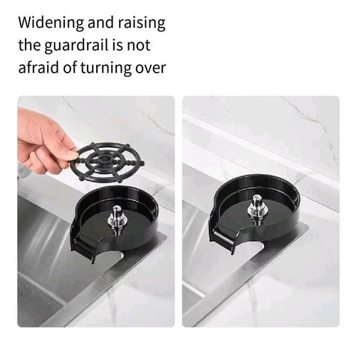 Black Glass Rinser for Kitchen Sink 5