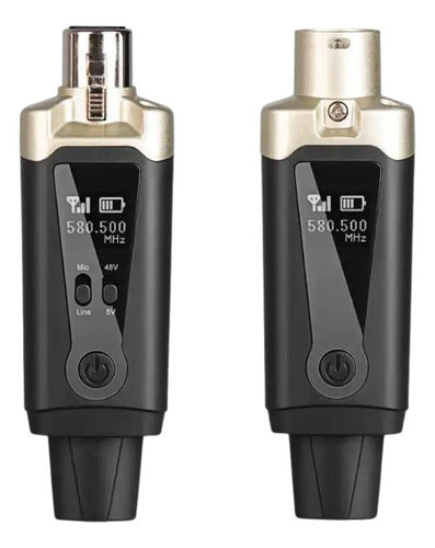 Hügel Conversor A Microfono Inalambrico Xlr Con Adaptador Plug 1