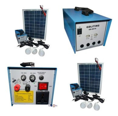 Kit  Solar Solar Con Inversor 220v/ 100w, Sistema Emergencia 0