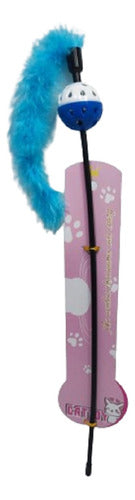 Stick with Bell Ball Fringe Cat Toy #02072 24