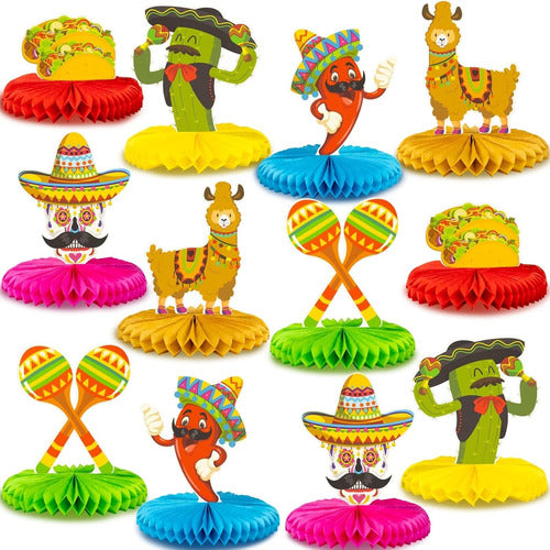 Kockuu Decoración De Mesa Para Fiesta, 12 Piezas, Centro 20cm Papel 0